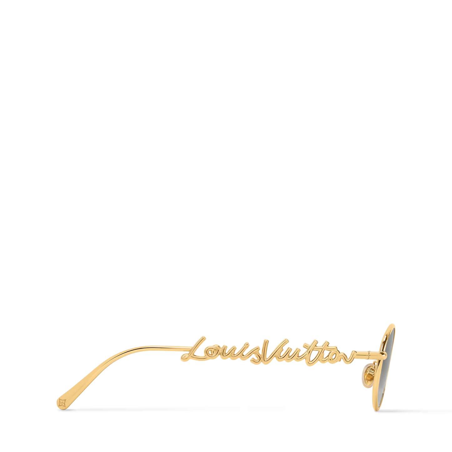 Lunettes de soleil rondes en métal LV Script