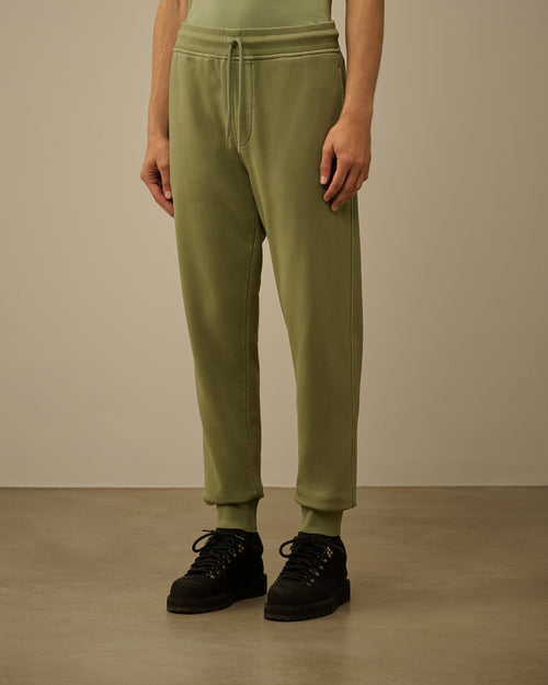 Brushed and Emerized Diagonal Fleece Logo Sweatpants