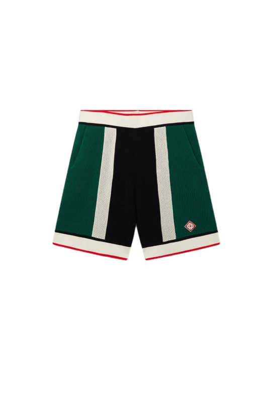 TENNIS MAILLE RAYÉ SHORTS