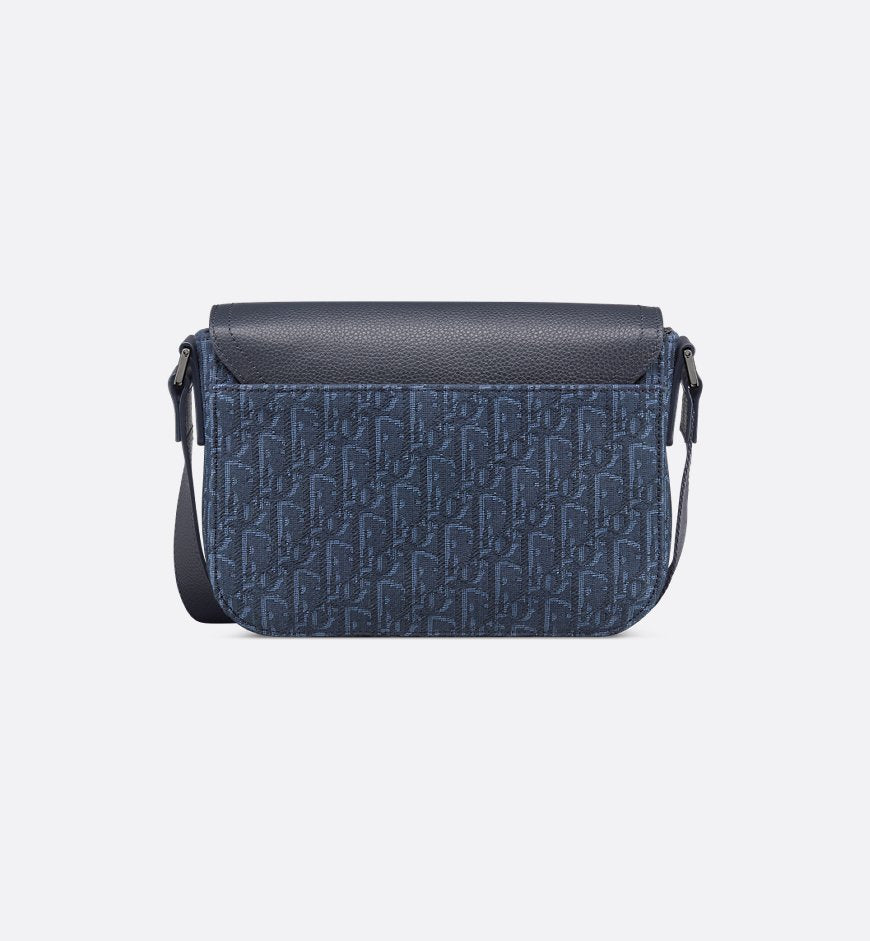 Sac Messenger à rabat Saddle Small bleu marine