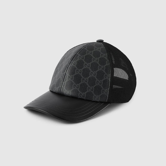 CASQUETTE EN TOILE GG MONOGRAM Noir
