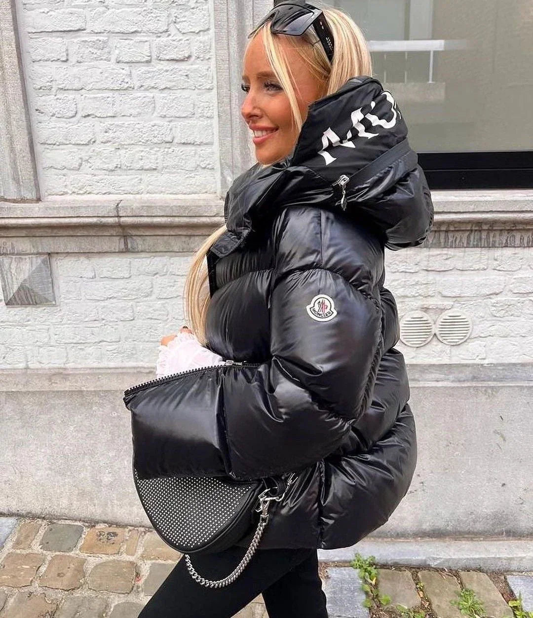 Doudoune à Capuche Moncler Huppe