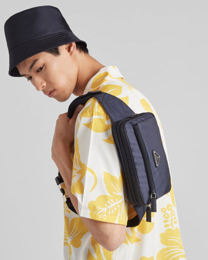 Sac banane en Re-Nylon et cuir Saffiano