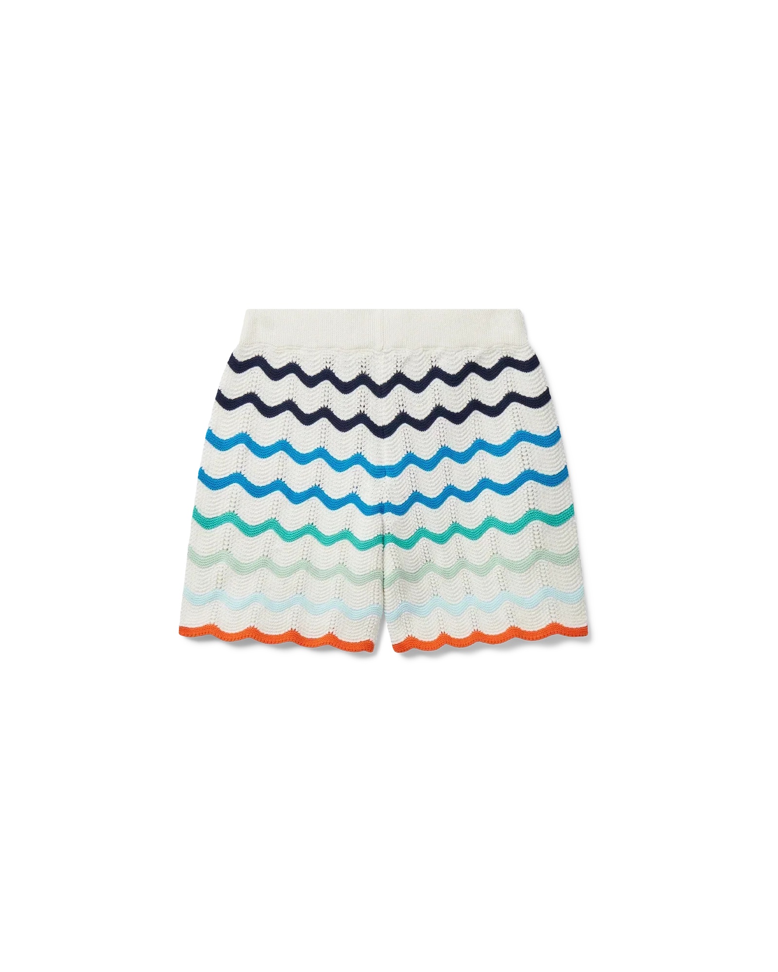 Gradient Wave Crochet Shorts