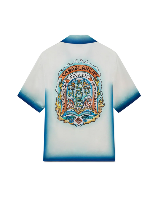 Casa Way Skate Short Sleeve Silk Shirt