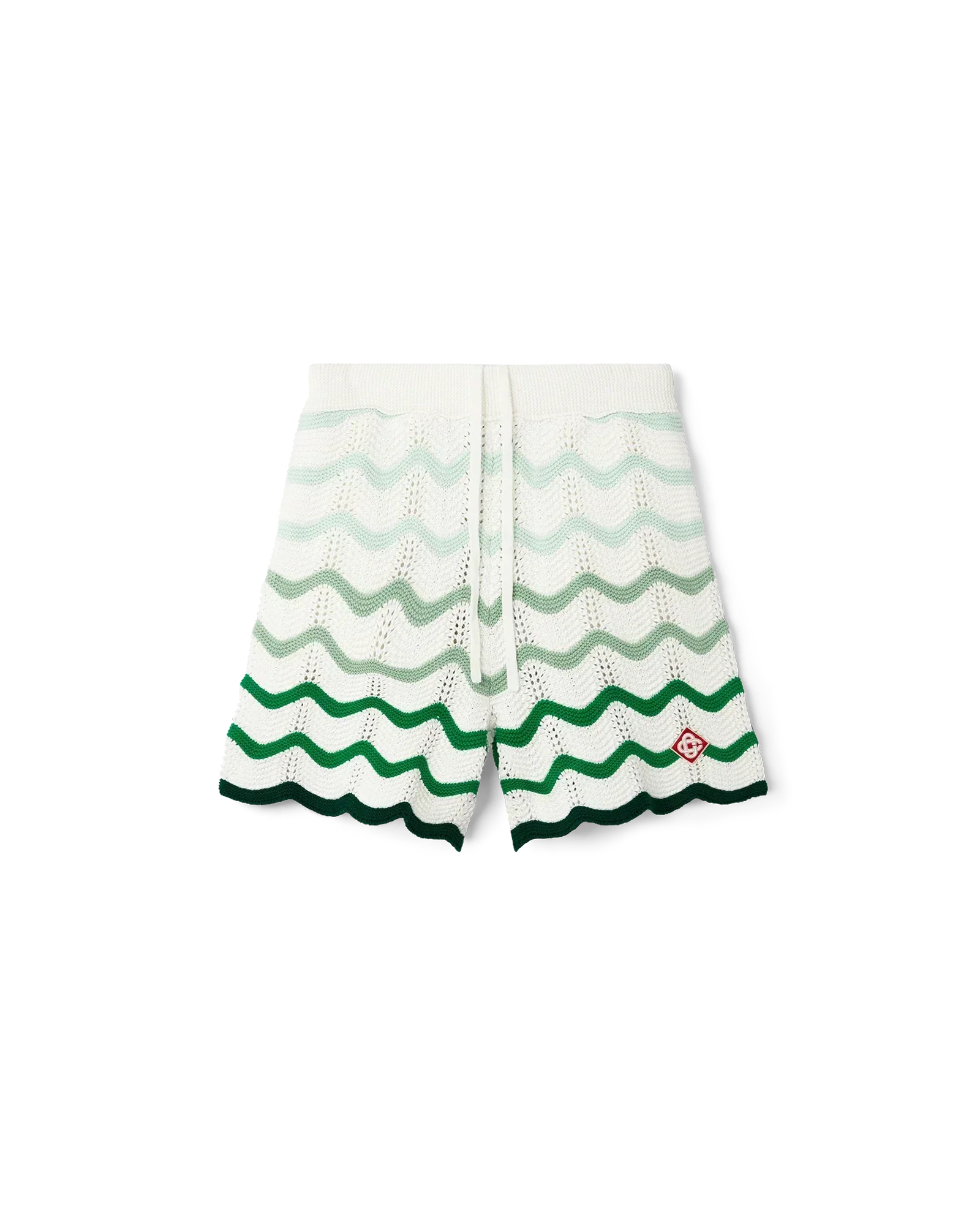 Wavy Gradient Crochet Shorts