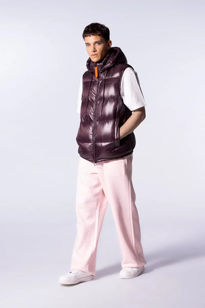 Doudoune mixte sans manches à capuche Cesar