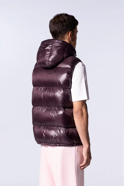 Doudoune mixte sans manches à capuche Cesar