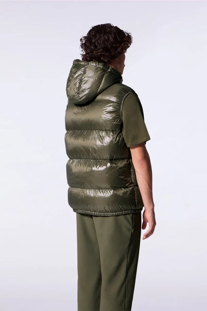 Doudoune mixte sans manches à capuche Cesar